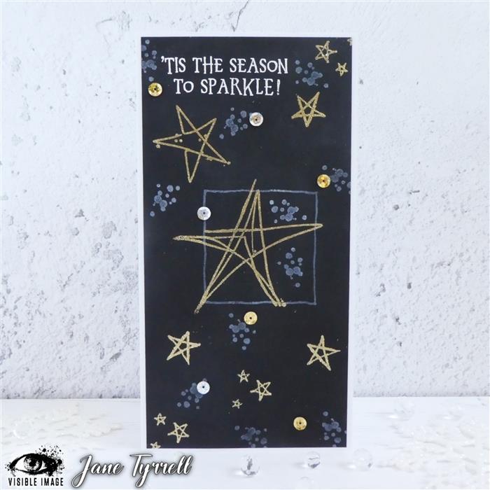 Visible Image - A6 - Clear Polymer Stamp Set - Sketched Stars