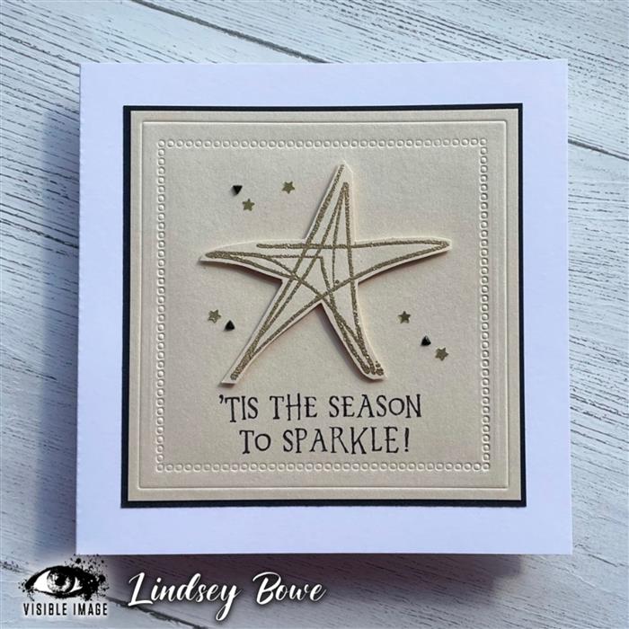 Visible Image - A6 - Clear Polymer Stamp Set - Sketched Stars