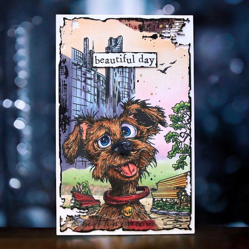 AALL & Create - A6 - Clear Stamps - 1269 - Author De Mwa - Skyline Sniffs