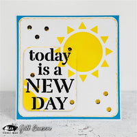 Visible Image - 4 x 4 Stencil - Today Is A New Day