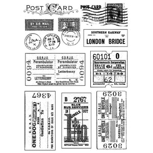Crafty Individuals - Unmounted Rubber Stamp - 239 - Vintage Tickets & Postmarks