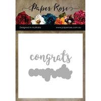 Paper Rose - Layered Congrats - Die