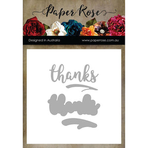 Paper Rose - Layered Thanks - Die