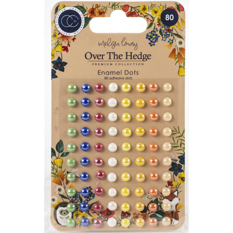 Craft Consortium - Adhesive Enamel Dots - Over the Hedge