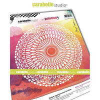 Carabelle Studio - Texture Plate Round 6.5" - Birgit Koopsen - Stained Glass Circle