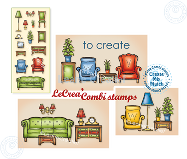 Leane Creatief - Clear Stamp Set - Furniture