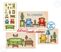 Leane Creatief - Clear Stamp Set - Furniture