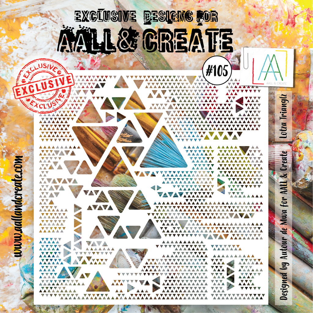 AALL & Create - Stencil - #105 - Lotza Trianglz