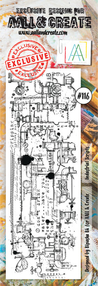 AALL & Create - Clear Border Stamp - #116 - Steampunk