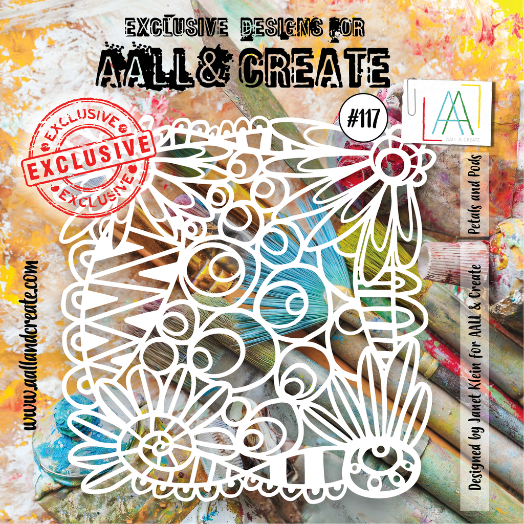 AALL & Create - Stencil - #117 - Petals & Pods