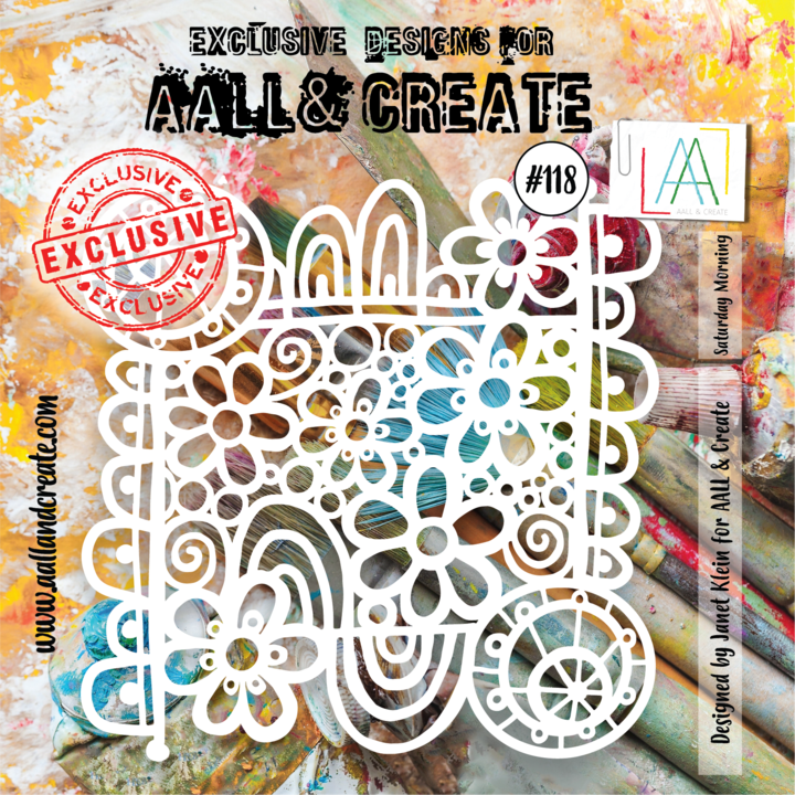 AALL & Create - Stencil - #118 - Saturday Morning