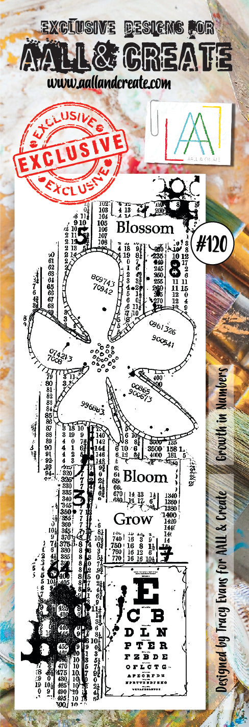 AALL & Create - Clear Border Stamp - #120 - Blossom