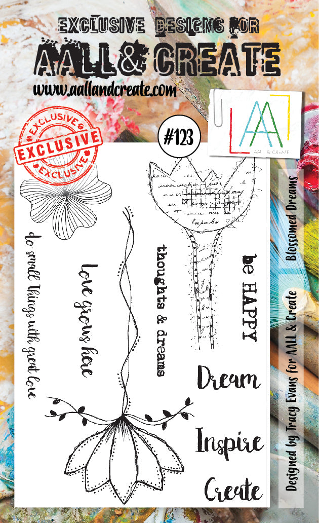 AALL & Create - A6 - Clear Stamps - 123 - Blossomed Dreams (discontinued)