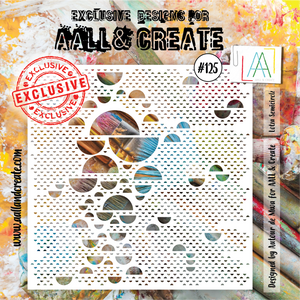 AALL & Create - Stencil - 6x6 - 125 - Lotza Semicirclez
