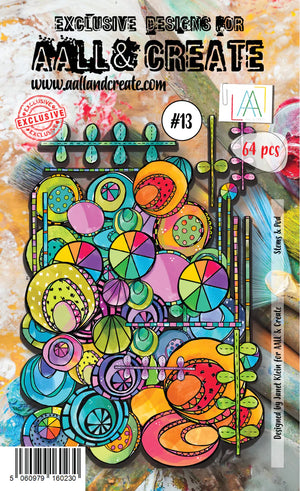 AALL & Create - Ephemera Die-cuts - 13 - Janet Klein - Stems & Pods - Color