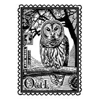 Crafty Individuals - Unmounted Rubber Stamp - 225 - Airmail Owl