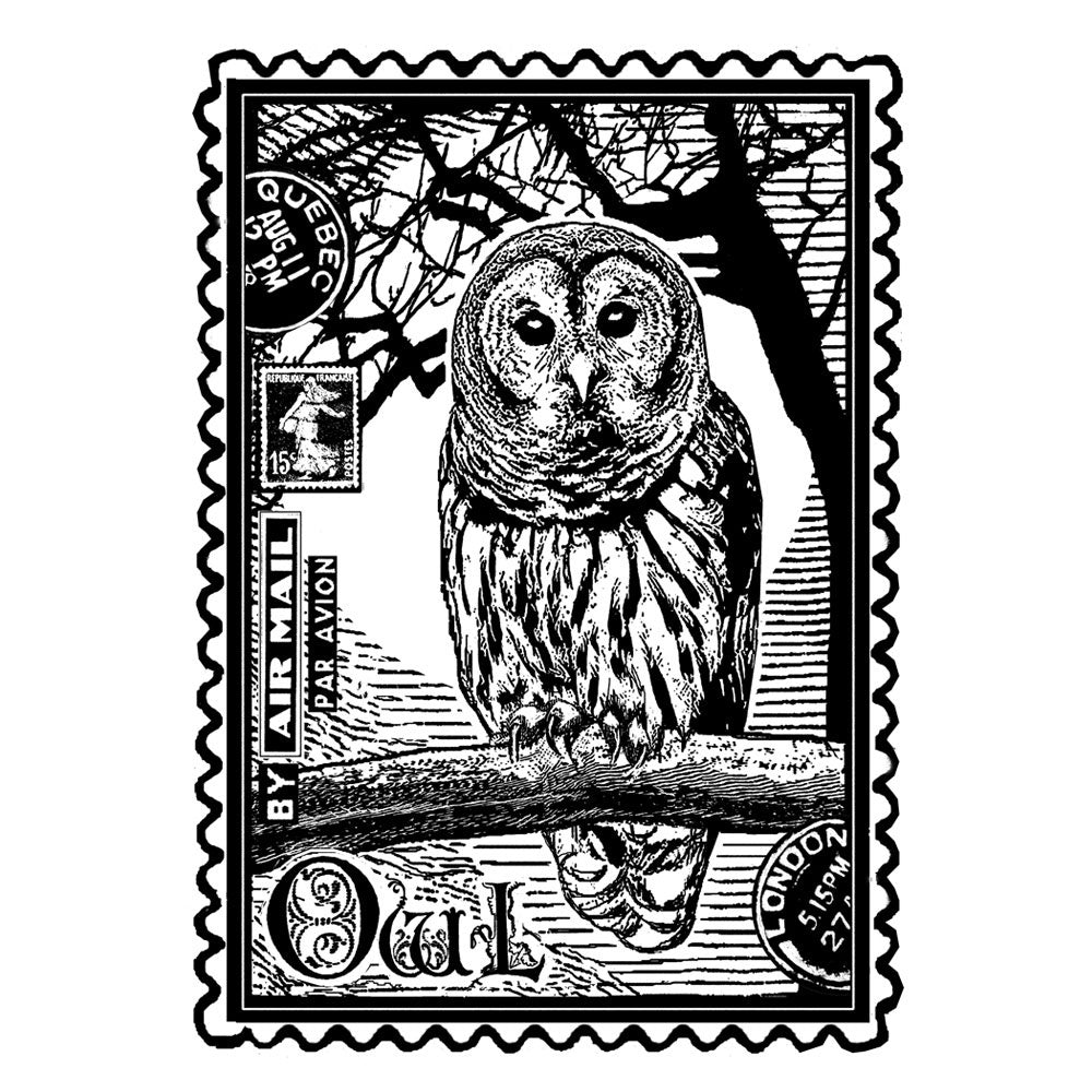 Book Embosser - Owl Circle, Ladd Stamps