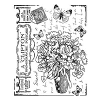 Crafty Individuals - Unmounted Rubber Stamp - 337 - Butterfly Bouquet