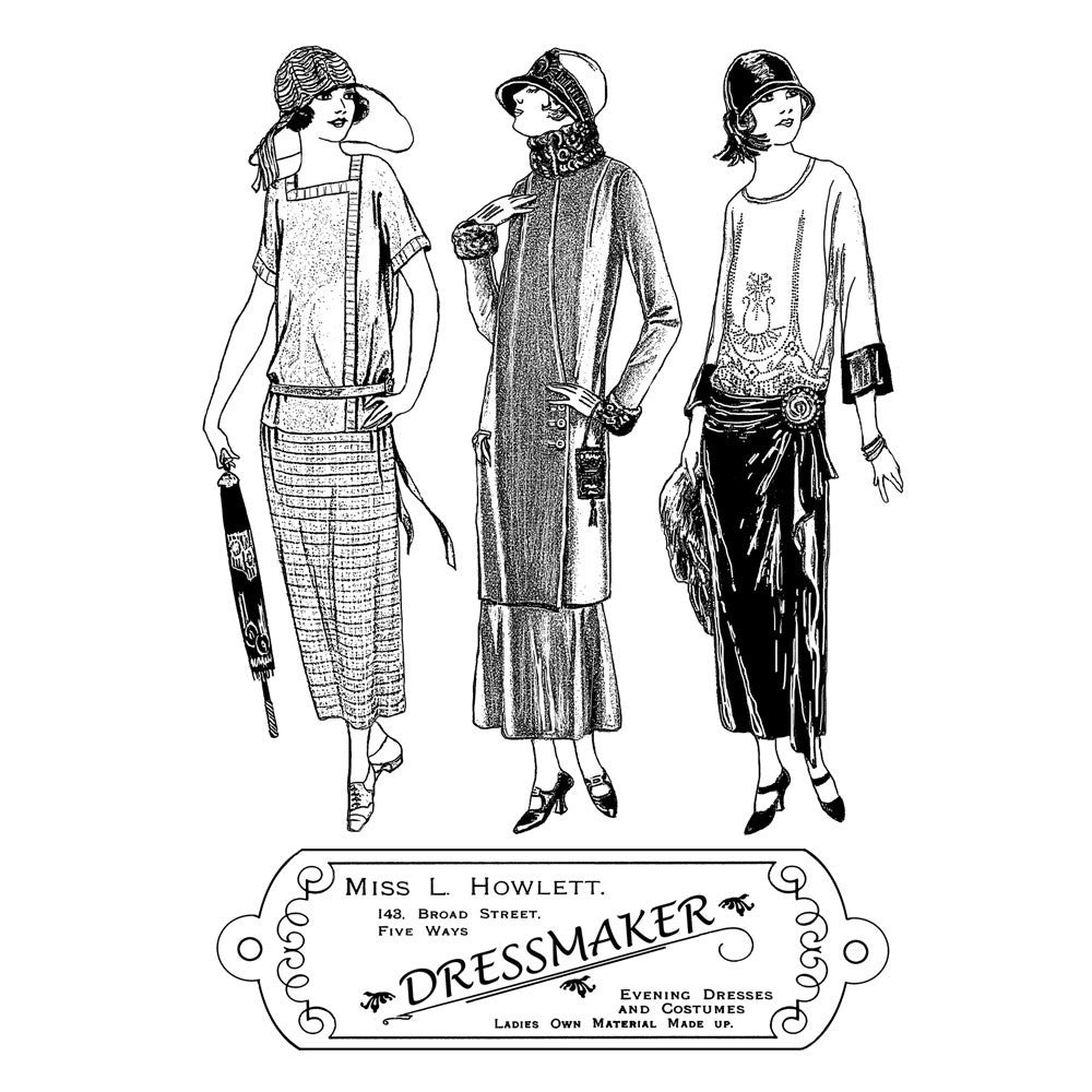 Crafty Individuals - Unmounted Rubber Stamp - 322 - The Dressmaker