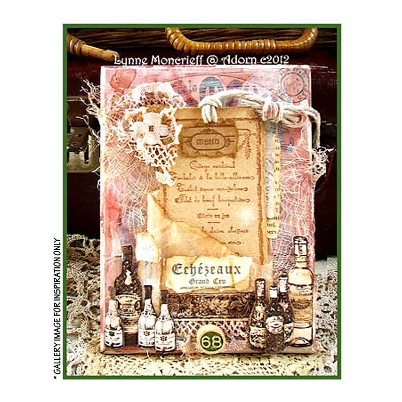 Crafty Individuals - Unmounted Rubber Stamp - 348 - Fine Wine Lovers