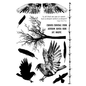 Crafty Individuals - Unmounted Rubber Stamp - 361 - The Crow Plate