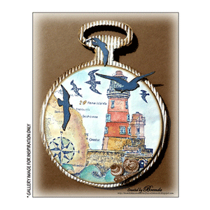 Crafty Individuals - Unmounted Rubber Stamp - 384 - Grace Darling's Lighthouse