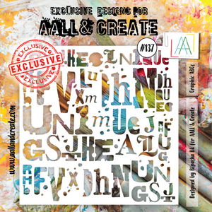 AALL & Create - Stencil - 6x6 - #137 - Title