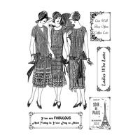Crafty Individuals - Unmounted Rubber Stamp - 401 - Ladies Who Latte