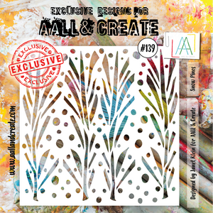 AALL & Create - Stencil - 6x6 - #139 - Snow Pines - Janet Klein