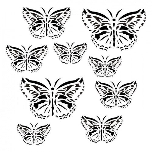 13@rts - 6x6 - Stencil - Butterflies in My Heart - Aida Domisiewicz