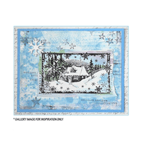Crafty Individuals - Unmounted Rubber Stamp - 463 - Little Cottage in the Snow