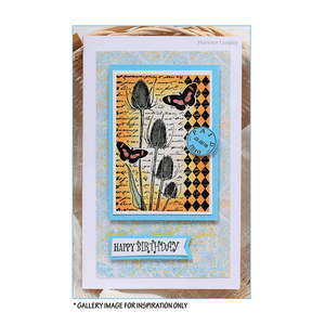 Crafty Individuals - Unmounted Rubber Stamp - 472 - Tempting Teasels