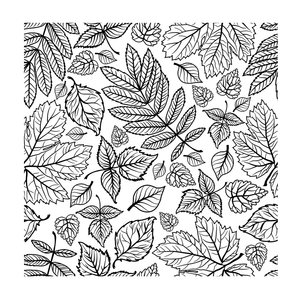 Crafty Individuals - Unmounted Rubber Stamp - 486 - Falling Leaves Repeating Background