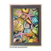 Crafty Individuals - Unmounted Rubber Stamp - 496 - Seaside Seashell Treasures
