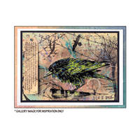 Crafty Individuals - Unmounted Rubber Stamp - 501 - The Raven by Maria Kitano