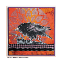 Crafty Individuals - Unmounted Rubber Stamp - 501 - The Raven by Maria Kitano