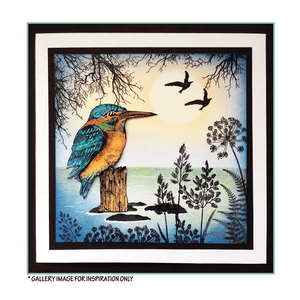 Crafty Individuals - Unmounted Rubber Stamp - 510 - Kingfisher
