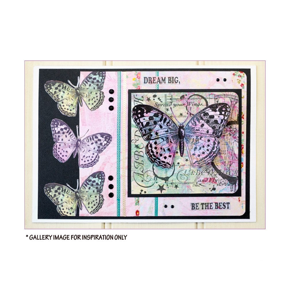 Crafty Individuals - Unmounted Rubber Stamp - 517 - Fly and Be Free