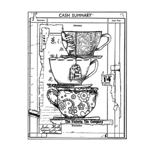 Crafty Individuals - Unmounted Rubber Stamp - 547 - Time for Tea