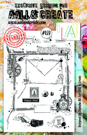AALL & Create - A5 - Clear Stamps - 159 - Bipasha Bk - Mail Art