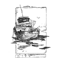 Crafty Individuals - Unmounted Rubber Stamp - 559 - Of The Sea - Designed by Sharon Bates