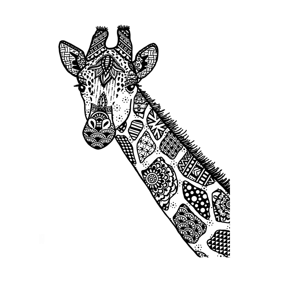 Crafty Individuals - Unmounted Rubber Stamp - 564 - Happy Giraffe