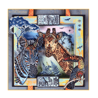 Crafty Individuals - Unmounted Rubber Stamp - 564 - Happy Giraffe
