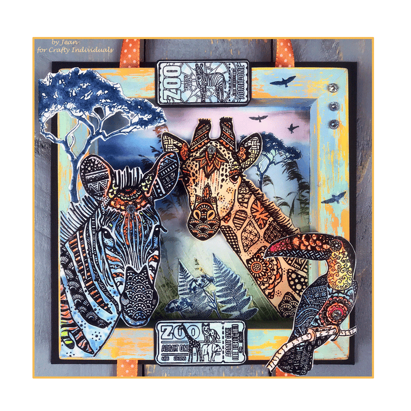 CRASPIRE 4pcs Wax Seal Stamp Heads Set (Rabbit Monkey Giraffe )
