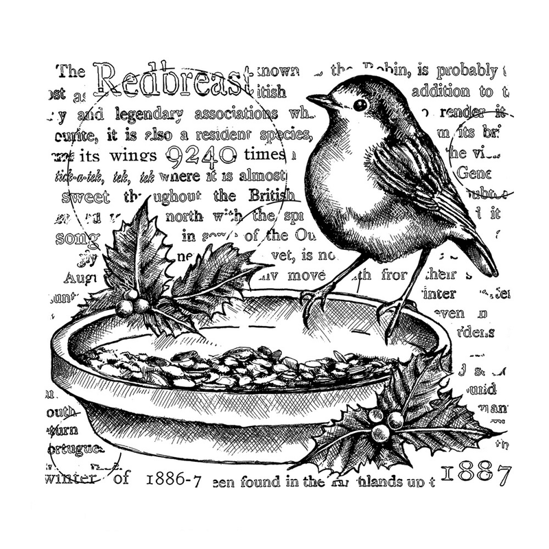 Crafty Individuals - Unmounted Rubber Stamp - 575 - The Redbreast