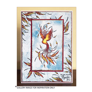 Crafty Individuals - Unmounted Rubber Stamp - 582 - Rising Phoenix