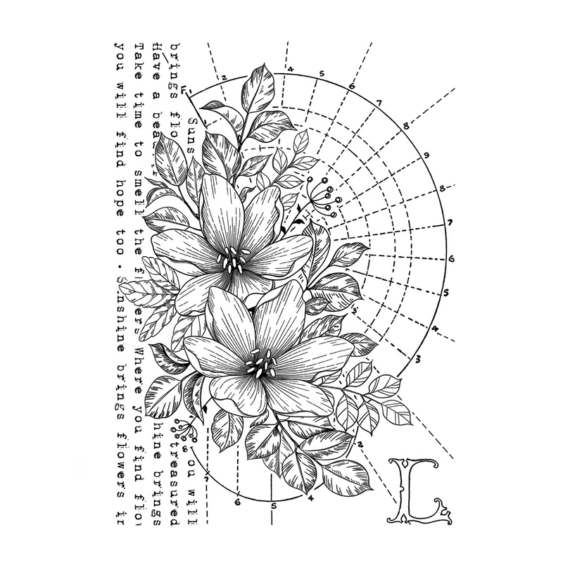 Crafty Individuals - Unmounted Rubber Stamp - 599 - L is for Lily