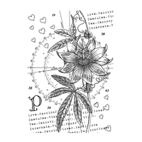 Crafty Individuals - Unmounted Rubber Stamp - 600 - P is for Passion