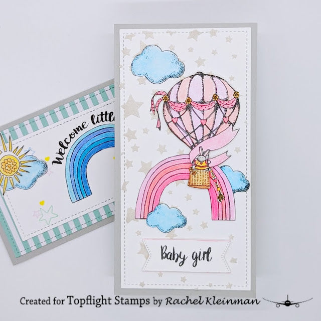 Craft Emotions - Clear Polymer Stamp Set - A6 - Baby Girl