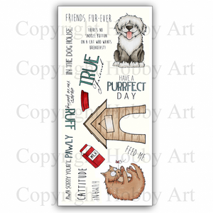Hobby Art Stamps - Clear Polymer Stamp Set - Petz Accessories